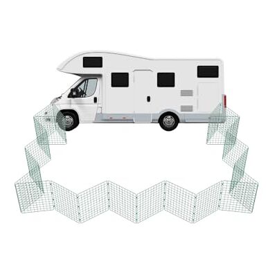 P Dot Wolf Conka Pets Caravan Dog Fence Outdoor Play Pen for Caravan, Motorhome, Tent, Portable Pen for Dogs, 60cm High 5cm x 5cm Mesh Stops Dogs from Escaping Foldable Covers 5ft/1.5 Metre Area P Dot Wolf Conka Pets Caravan Dog Fence Outdoor Play Pen for Caravan, Motorhome, Tent, Portable Pen for Dogs, 60cm High 5cm x 5cm Mesh Stops Dogs from Escaping Foldable Covers 5ft/1.5 Metre Area