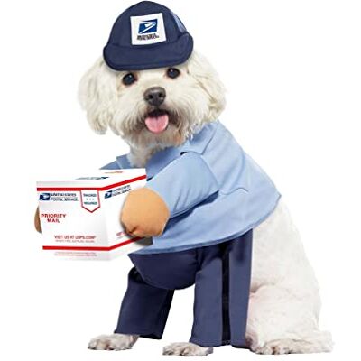 California Costumes Dog Mail Carrier Costume USPS Large Blue California Costumes Dog Mail Carrier Costume USPS Large Blue