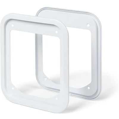 Cat Mate Cat Flap Adapter Kit for UPVC/Metal Doors, White Compatible with 360 & 358W, Cut-Out Size 213 mm x 262 mm, Easy Installation, Durable Material Cat Mate Cat Flap Adapter Kit for UPVC/Metal Doors, White Compatible with 360 & 358W, Cut-Out Size 213 mm x 262 mm, Easy Installation, Durable Material