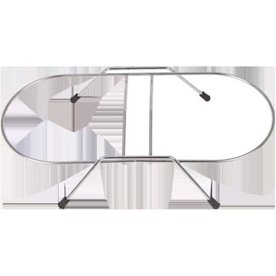 Patapalooza Stainless steel double bowl with metal shelf, sturdy and easy to clean, ideal for serving food and water to pets. Patapalooza Stainless steel double bowl with metal shelf, sturdy and easy to clean, ideal for serving food and water to pets.