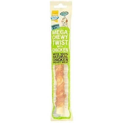 Good Boy Dog Treats (Chewy Mega Twist Chicken 3 x 70g) Good Boy Dog Treats (Chewy Mega Twist Chicken 3 x 70g)