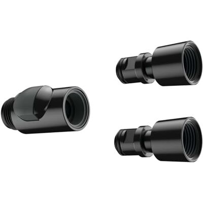 Hansgrohe Spare part, quick coupling, black, (pack of 1 including these 3 pieces) Hansgrohe Spare part, quick coupling, black, (pack of 1 including these 3 pieces)
