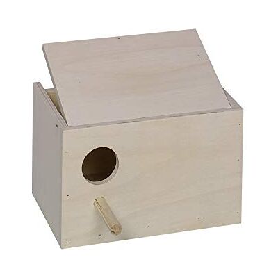 Nobby Budgie Nesting Box Hole Left; 22 x 16 x 14 cm Nobby Budgie Nesting Box Hole Left; 22 x 16 x 14 cm