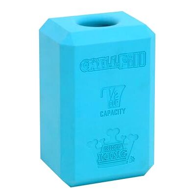 Chew King Premium Treat Dog Toy, Large, Extremely Durable Natural Rubber Fillable Toy Collection, Frozen Feeding,All Breed Sizes, Blue Chew King Premium Treat Dog Toy, Large, Extremely Durable Natural Rubber Fillable Toy Collection, Frozen Feeding,All Breed Sizes, Blue