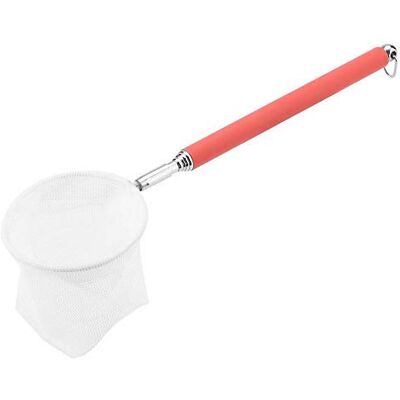 Pssopp Fish Nets for Tanks Telescopic Long Handle Fishing Net Fish Landing Net Shrimp Skimming Net for Small Pond Fish Tank (Round-Red) Pssopp Fish Nets for Tanks Telescopic Long Handle Fishing Net Fish Landing Net Shrimp Skimming Net for Small Pond Fish Tank (Round-Red)