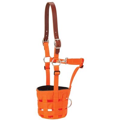 Weaver Leather Unisex's LG GRAZING MUZZLE W/CROWN,BO Horse, Blaze Orange, L Weaver Leather Unisex's LG GRAZING MUZZLE W/CROWN,BO Horse, Blaze Orange, L
