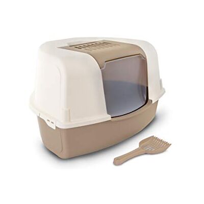 Rosewood Ariel Corner Cat Toilet, Litter Tray, Mocha, Extra Large Rosewood Ariel Corner Cat Toilet, Litter Tray, Mocha, Extra Large