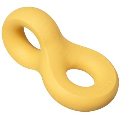 Ubbi Chew Toy for Medium to Large Dog Breeds, Durable Natural Rubber, Yellow Ubbi Chew Toy for Medium to Large Dog Breeds, Durable Natural Rubber, Yellow