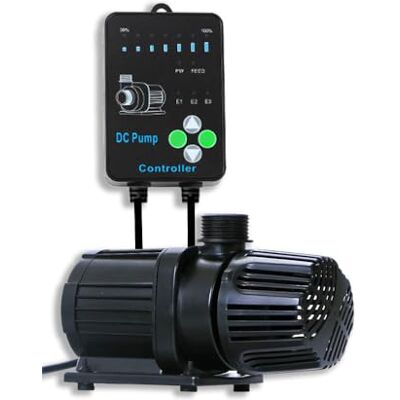 eco-filtration Hsbao Variable Flow DC Pond Pump – Energy-Efficient & Adjustable Pond Pump (2500L/H Max) – External & Submersible Use eco-filtration Hsbao Variable Flow DC Pond Pump – Energy-Efficient & Adjustable Pond Pump (2500L/H Max) – External & Submersible Use