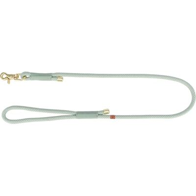 Trixie soft rope dog lead round-woven leash with comfortable grip handle & quick-release hook, m-l size, 39.37" / 0.39", sage green 1984016 Trixie soft rope dog lead round-woven leash with comfortable grip handle & quick-release hook, m-l size, 39.37" / 0.39", sage green 1984016