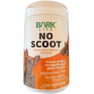 Bark Life No Scoot Soft Chews Supplement, Natural Formula with Pumpkin 60pcs Bark Life No Scoot Soft Chews Supplement, Natural Formula with Pumpkin 60pcs