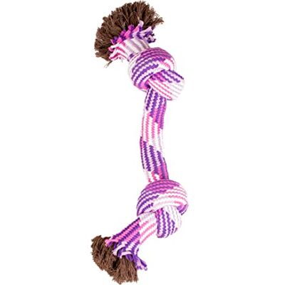 duvoplus , Premium Cotton Rope with Bow 47cm Toy Dog duvoplus , Premium Cotton Rope with Bow 47cm Toy Dog