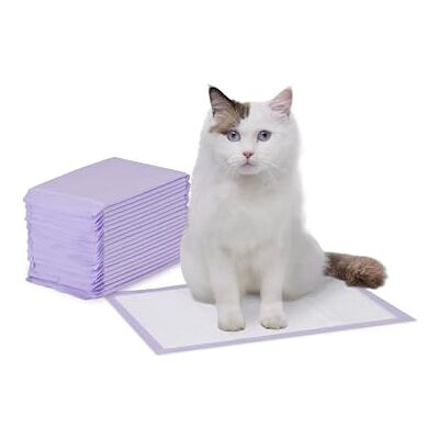 Amazon Basics 20-Pack Disposable Cat Litter Tray Liners - Purple Amazon Basics 20-Pack Disposable Cat Litter Tray Liners - Purple