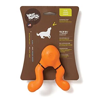 West Paw Tizzi Dog Toy - Large, Orange - Dog Toy West Paw Tizzi Dog Toy - Large, Orange - Dog Toy