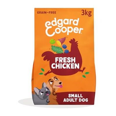 Edgard & Cooper Grain Free Dry Dog Food For Small Breed Adult Dogs (3kg), Fresh Chicken, Balanced Fibre For Gut Health, With Apple & Sweet Potato, Never Meat Meal Edgard & Cooper Grain Free Dry Dog Food For Small Breed Adult Dogs (3kg), Fresh Chicken, Balanced Fibre For Gut Health, With Apple & Sweet Potato, Never Meat Meal