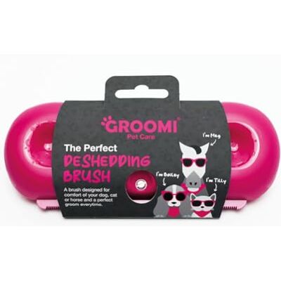 Groomi Deshedding Brush - Pink Undercoat R... Groomi Deshedding Brush - Pink Undercoat R...