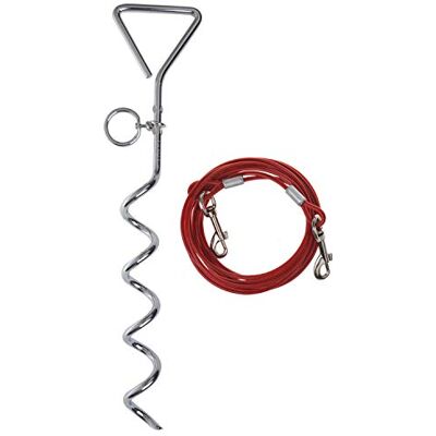 Cartrend Caravan 10195 Dog Tying Stake/Coil/Ground Anchor/Anchor for Outdoor Leash for Camping Cartrend Caravan 10195 Dog Tying Stake/Coil/Ground Anchor/Anchor for Outdoor Leash for Camping