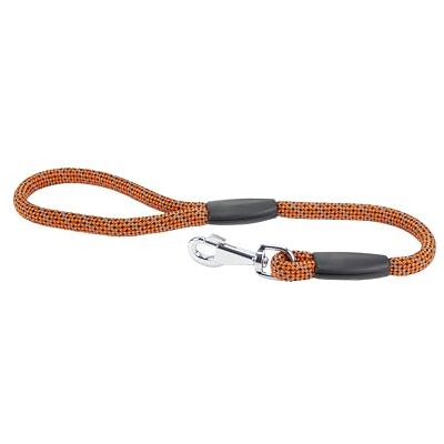 Ferplast SPORT REFLEX Dog Lead, Reflective Lead, in Nylon Cord with Metal Snap Hook, Handle for Safe Control, Length 60 cm, Orange Ferplast SPORT REFLEX Dog Lead, Reflective Lead, in Nylon Cord with Metal Snap Hook, Handle for Safe Control, Length 60 cm, Orange