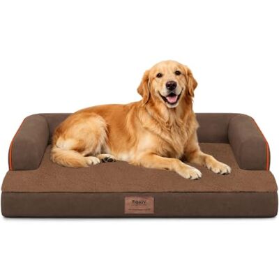 MEKIY Orthopedic Dog Bed for Large Dogs Washable Extra Large Dogs Waterproof with Removable Cover Memory Foam Couch Sofa Coffee Dog Bed MEKIY Orthopedic Dog Bed for Large Dogs Washable Extra Large Dogs Waterproof with Removable Cover Memory Foam Couch Sofa Coffee Dog Bed