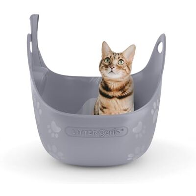 Litter Genie Litter Box With Scoop, Grey Litter Genie Litter Box With Scoop, Grey