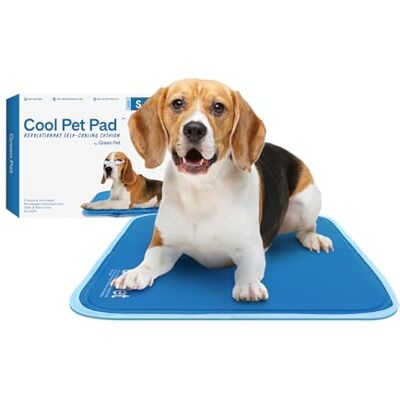 TheGreenPetShop The Green Pet Shop Dog Cooling Mat, Small Pressure Activated Pet Cooling Mat for Dogs and Cats, Sized for Small Pets (9-20 Lb.) Non-Toxic Gel, No Water Needed for This Cool Pet Pad TheGreenPetShop The Green Pet Shop Dog Cooling Mat, Small Pressure Activated Pet Cooling Mat for Dogs and Cats, Sized for Small Pets (9-20 Lb.) Non-Toxic Gel, No Water Needed for This Cool Pet Pad