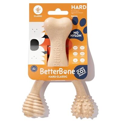BetterBone Hard Dental Chew Bone Toy for Dogs Strong Fun Interactive Chewing Playing Heavy Duty Long Lasting Hypoallergenic for Aggressive Chewers BetterBone Hard Dental Chew Bone Toy for Dogs Strong Fun Interactive Chewing Playing Heavy Duty Long Lasting Hypoallergenic for Aggressive Chewers