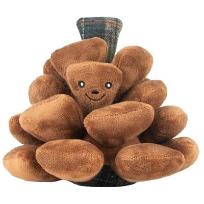 Ancol Heritage Traditional Plush Peter Pine Cone Dog Toy inspired by British countryside Ancol Heritage Traditional Plush Peter Pine Cone Dog Toy inspired by British countryside