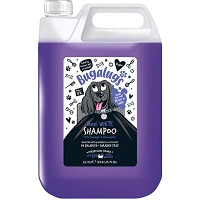 BUGALUGS - Whitening & Brightening Coat Enhancer - 5L - Dog Shampoo BUGALUGS - Whitening & Brightening Coat Enhancer - 5L - Dog Shampoo