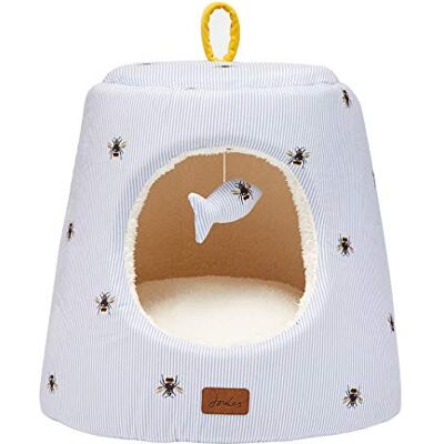 Joules Rosewood Ticking Bee Hideaway, For Cats & Small Dogs Joules Rosewood Ticking Bee Hideaway, For Cats & Small Dogs