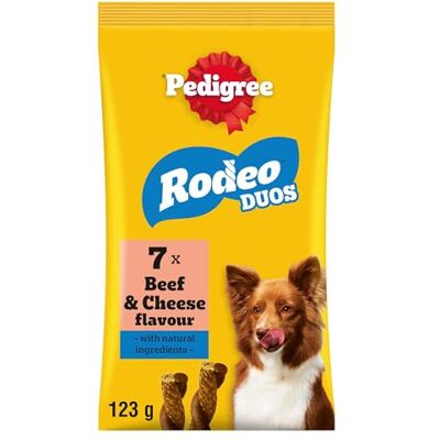 Pedigree - Rodeo Duos - Beef - Cheese - 70 Sticks - Dog Treats Pedigree - Rodeo Duos - Beef - Cheese - 70 Sticks - Dog Treats