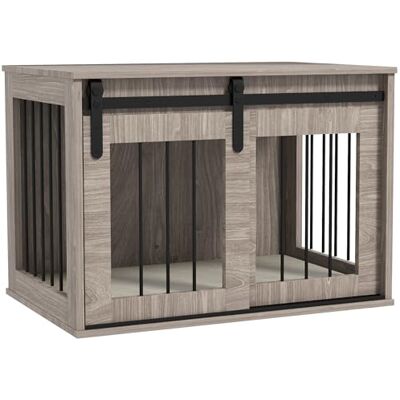 PawHut - Dog Crate Furniture - Brown - Medium - Dog Crate PawHut - Dog Crate Furniture - Brown - Medium - Dog Crate