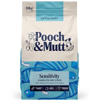 Pooch & Mutt – Sensitivity Veterinary Diet Dog Food, Grain Free Complete Dry Dog Food, to Support with Food Allergies or Intolerances 10kg (packaging may vary) Pooch & Mutt – Sensitivity Veterinary Diet Dog Food, Grain Free Complete Dry Dog Food, to Support with Food Allergies or Intolerances 10kg (packaging may vary)