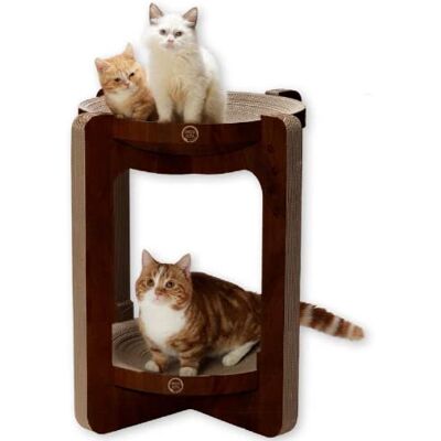 猫壱 Necoichi Cozy Cat Scratcher Bowl, 100% Recycled Paper, Chemical-Free Materials, No.1 sellr in Japan! (Tower (Dark Cherry), XL) 猫壱 Necoichi Cozy Cat Scratcher Bowl, 100% Recycled Paper, Chemical-Free Materials, No.1 sellr in Japan! (Tower (Dark Cherry), XL)