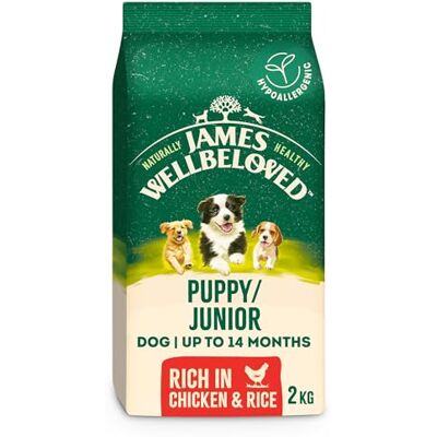 James Wellbeloved Dog Puppy Hypoallergenic Dry Food Chicken and Rice 2 kg James Wellbeloved Dog Puppy Hypoallergenic Dry Food Chicken and Rice 2 kg