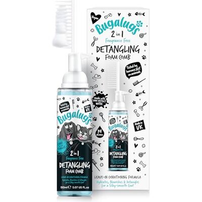 Bugalugs - 2 in 1 Dog Cat Detangle Finishing Shampoo - Fragrance Free - Shampoo Bugalugs - 2 in 1 Dog Cat Detangle Finishing Shampoo - Fragrance Free - Shampoo