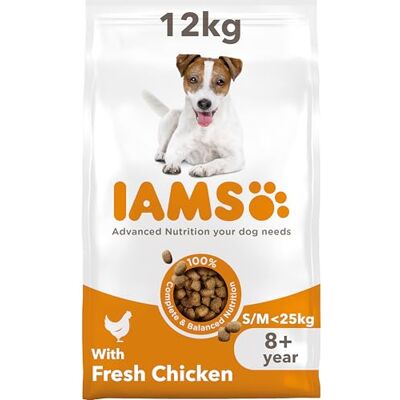 IAMS for Vitality Senior & Mature Small & Medium Dog - Chicken 12kg IAMS for Vitality Senior & Mature Small & Medium Dog - Chicken 12kg