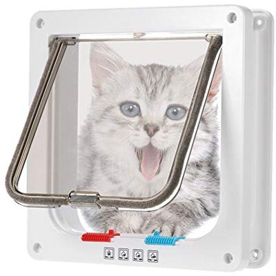 MEISISLEY Cat Flaps For Upvc Door Cat Flaps For Wooden Doors Cat Flap Microchip Activated Dog Flaps Large Cat Mate Cat Flap white,M MEISISLEY Cat Flaps For Upvc Door Cat Flaps For Wooden Doors Cat Flap Microchip Activated Dog Flaps Large Cat Mate Cat Flap white,M