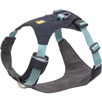 RUFFWEAR Hi & Light Y-Shaped Dog Harness, Lightweight & Padded, No Pull, Quick Release, 2 Lead Attachments, Size S, Basalt Grey RUFFWEAR Hi & Light Y-Shaped Dog Harness, Lightweight & Padded, No Pull, Quick Release, 2 Lead Attachments, Size S, Basalt Grey