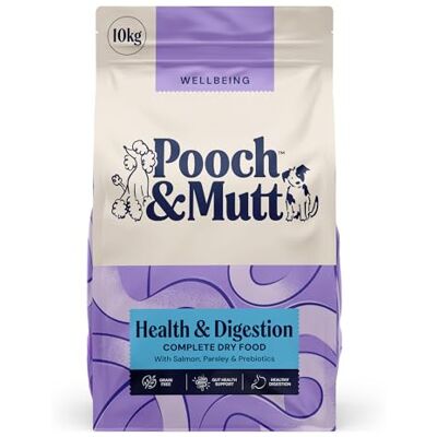 Pooch & Mutt Health & Digestion, Complete Dry Dog Food (Grain Free), Salmon and Sweet Potato, 10kg Pooch & Mutt Health & Digestion, Complete Dry Dog Food (Grain Free), Salmon and Sweet Potato, 10kg