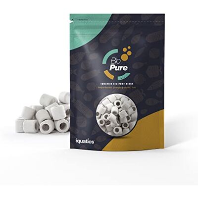 iQuatics Bio Pure-Rings Ceramic Rings Biological Filter Media Pond Filter Aquariums 1000ml iQuatics Bio Pure-Rings Ceramic Rings Biological Filter Media Pond Filter Aquariums 1000ml