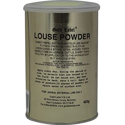 Gold Label Unisex's Louse Powder, Clear, 400 g Gold Label Unisex's Louse Powder, Clear, 400 g