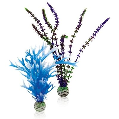 biOrb Fish Tank Decorations, Large Purple & Blue Plants With Weighted Balls (Set of 2 Aquarium Plants), Artificial Fish Tank Plants For Colour Pop, Natural-Looking Aquarium Décor For Scenic Background biOrb Fish Tank Decorations, Large Purple & Blue Plants With Weighted Balls (Set of 2 Aquarium Plants), Artificial Fish Tank Plants For Colour Pop, Natural-Looking Aquarium Décor For Scenic Background