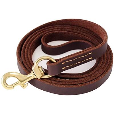 Fairwin Leather Dog Lead 1.7M-Heavy DutyDog Training Leash for Large Medium Small Dogs Fairwin Leather Dog Lead 1.7M-Heavy DutyDog Training Leash for Large Medium Small Dogs