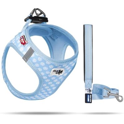 Curli Valpesett i Blå Y-sele og valpebånd XXXS - Puppy Harness & Leash Set Curli Valpesett i Blå Y-sele og valpebånd XXXS - Puppy Harness & Leash Set
