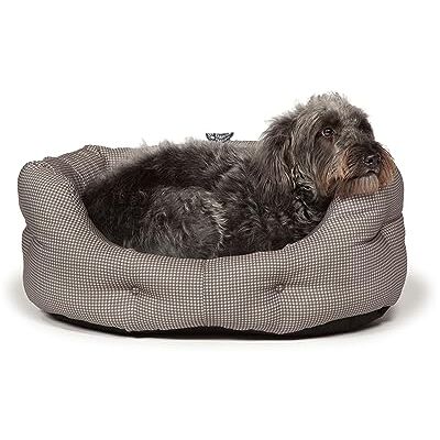 Danish Design Vintage Dogstooth Deluxe Slumber Bed 35" 89cm, grey Danish Design Vintage Dogstooth Deluxe Slumber Bed 35" 89cm, grey