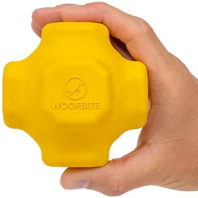 WoofBite Indestructible Jumping Jack Ball Lifetime Replacement Aggressive Chewers, Medium Large Breed Non-Toxic Natural Rubber Dog Toys Bouncing, Interactive Chew Fetch Toy Yellow 4.5” WoofBite Indestructible Jumping Jack Ball Lifetime Replacement Aggressive Chewers, Medium Large Breed Non-Toxic Natural Rubber Dog Toys Bouncing, Interactive Chew Fetch Toy Yellow 4.5”