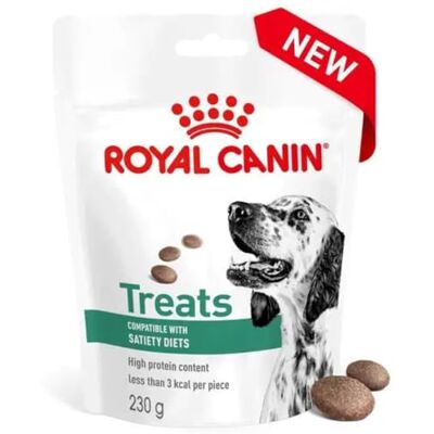 ROYAL CANIN Satiety Dog Treats 6 x 230g Packs Snacks for All Adult Adult Dog Breeds High Protein Content Less Than 3 kcal Per Treat Resealable Bag ROYAL CANIN Satiety Dog Treats 6 x 230g Packs Snacks for All Adult Adult Dog Breeds High Protein Content Less Than 3 kcal Per Treat Resealable Bag