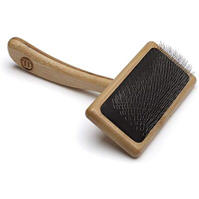 Mikki Bamboo Medium Soft Pin Slicker - Pet Brush Mikki Bamboo Medium Soft Pin Slicker - Pet Brush