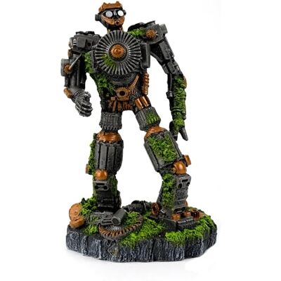 CLASSIC Junk Robot Aquarium Ornament Large Resin Fish Tank Decoration Industrial Sci-Fi Cyber Punk Aquarium Décor 150 x 120 x 245mm CLASSIC Junk Robot Aquarium Ornament Large Resin Fish Tank Decoration Industrial Sci-Fi Cyber Punk Aquarium Décor 150 x 120 x 245mm