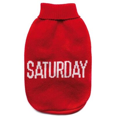 Record Dog Sweater - Small, Red and White, 40 cm - Dog Sweater Record Dog Sweater - Small, Red and White, 40 cm - Dog Sweater